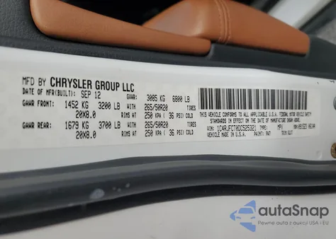 2013 Jeep Grand Cherokee Overland из США, поврежденный, VIN 1C4RJFCT0DC525321